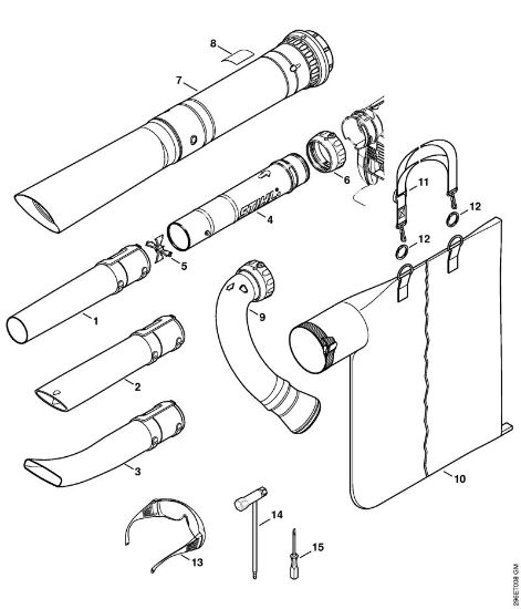 Sesalniki z drobilnikom (SH) SH 86 C-E Å oba, sesalna naprava della Marca Stihl
